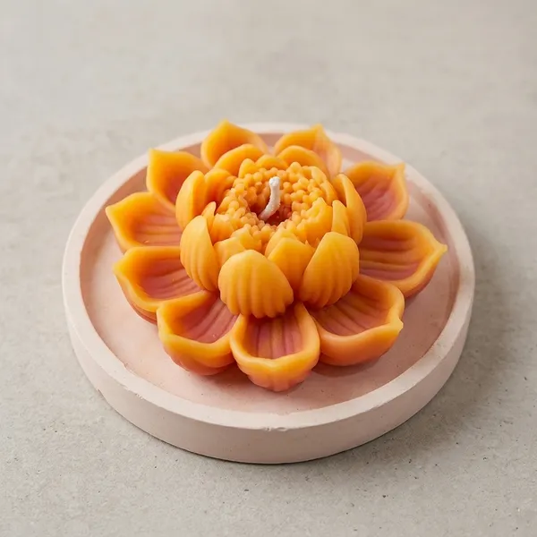 Handcrafted_Lotus_Flower_Candle_Golden_Orange_Decorative_Wax_Candle_For_Home_Decor_And_Gifting