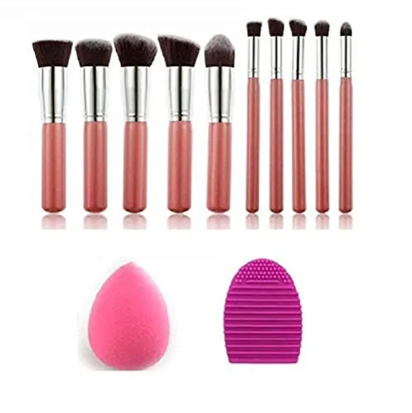 Kylie_Fiber_Bristle_Makeup_Brush_Kit_With_Blender_Sponge_And_Brush_Cleaner_Pink_Silver_10_Pcs
