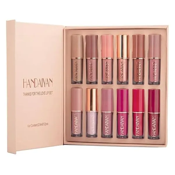 Lipstick_Set_Of_12_Long_Lasting_Waterproof_Lip_Gloss_Combo