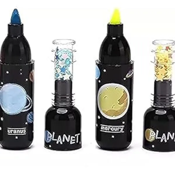 Skinplus_Astronaut_Space_Theme_Bottle_Shape_Highlighters_Set_Of_6_Fine_Grip_Marker_Pen_Ideal_For_Office_Stationery_Kids