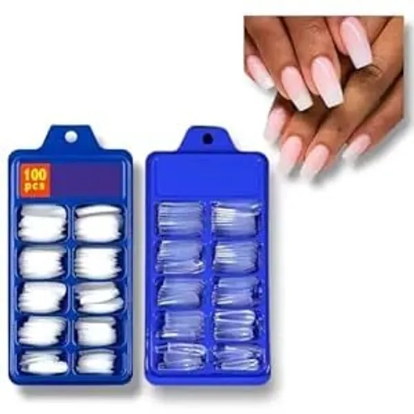 Skinplus_Nail_Art_Kit_48_Pcs_Glass_Bottles_Glitter_Stones_3_Pcs_Nail_Art_Liner_Brushes_Uv_Nail_Gloves_Pink_100_Nails_With_Glue
