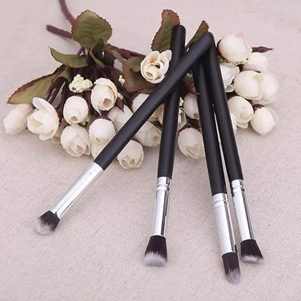 Skinplus_4_Pcs_Makeup_Brush_Eye_Shadow_Foundation_Blending_Brush_Fiber_Bristle_Brush_Black_4_Piece_In_Set