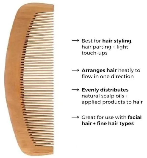 Skinplus_Wooden_Hair_Comb_With_Wide_Tooth_Handmade_For_Men_And_Women_Round_Shape