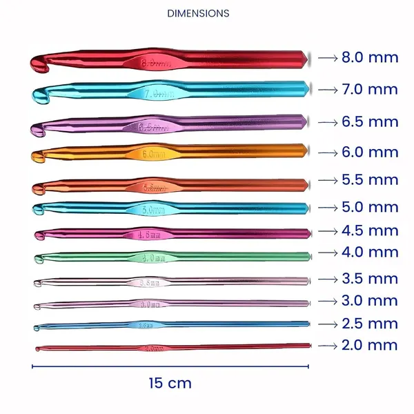 Skinplus_12Pcs_Crochet_Needles_Needle_Hook_Knitting_Kit_Needle_Set_Knitting_Needle_Set_Crochet_Set