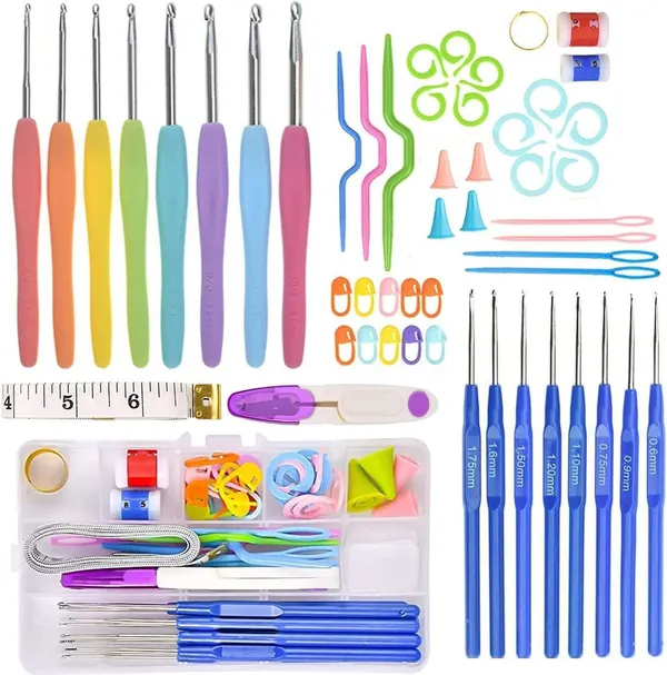 Skinplus_Crochet_Hooks_Set_With_Accessories_Ergonomic_Grip_Crochet_Needles_Stitch_Markers_Measuring_Tape_Diy_Knitting_Tools_Kit