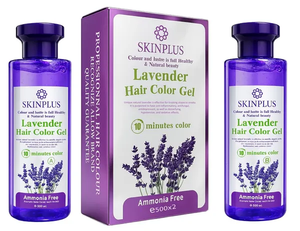 Skinplus_Lavender_Hair_Color_Dye_Gel_1000Ml_With_Mixing_Bowl_And_Dye_Brush