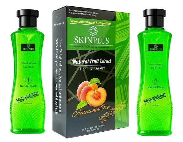 Skinplus_Top_Speedy_Natural_Fruit_Extract_Hair_Color_500Ml_X_2_With_Shaver_Cap_Hair_Dye_Brush