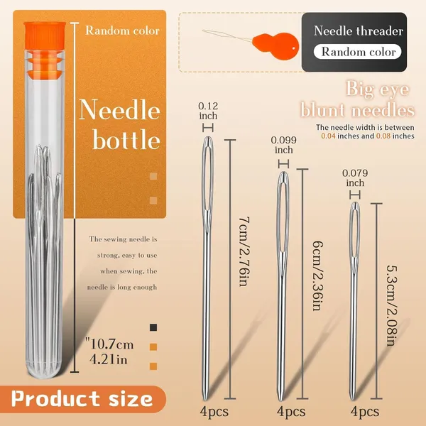 Skinplus_12_Pcs_3_Sizes_Large_Eye_Blunt_Needles_Steel_Yarn_Needle_With_Threader_Tapestry_Needle_For_Sewing_Crochet_Knitting_Embroidery_Silver