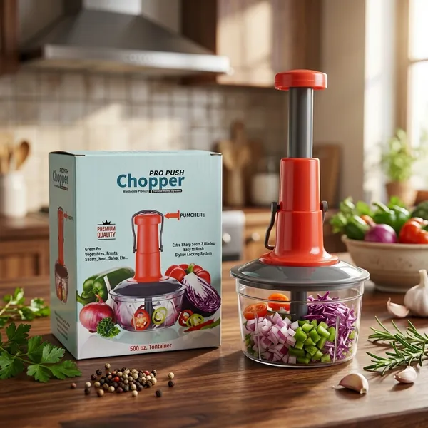 Manual_Food_Chopper_650Ml_3_Stainless_Steel_Blades_Locking_System_Anti_Slip