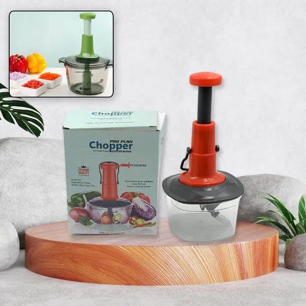 Manual_Food_Chopper_650Ml_3_Stainless_Steel_Blades_Locking_System_Anti_Slip
