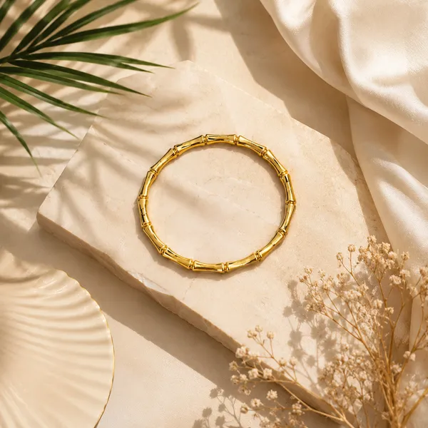 Golden_bamboo_luxe_bangle_For_Women