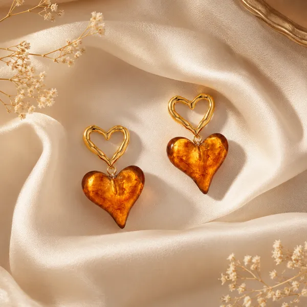Amber_Heart_Drop_Earrings_For_Women