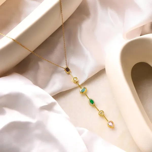 Multicolor_Alloy_&_Stone_Pendant_Necklace_For_Women