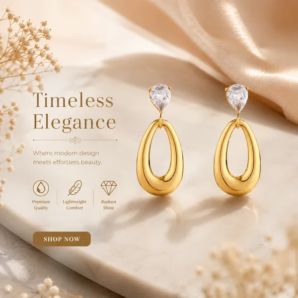Luxe_loop_&_marina_petal_Stud_Earrings_For_Women_(Combo_of_2)