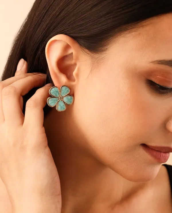Luxe_loop_&_marina_petal_Stud_Earrings_For_Women_(Combo_of_2)