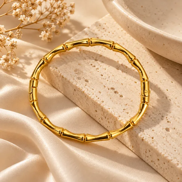 Golden_bamboo_luxe_bangle_For_Women
