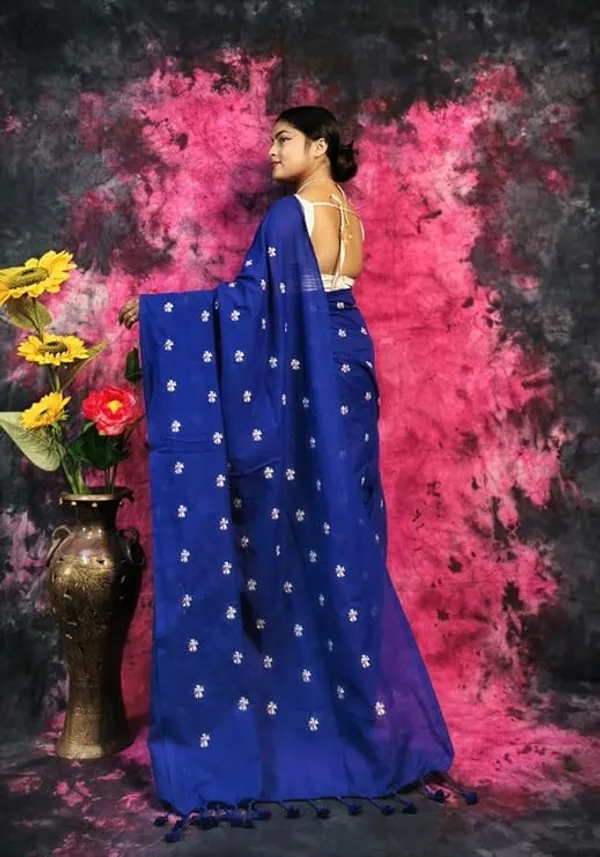 Blue_Embroidered_Silk_Saree_for_Women