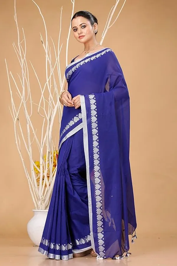 Blue_Georgette_Embroidered_Border_Saree_for_Women