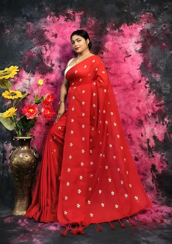 Red_Embroidered_Silk_Saree_for_Women