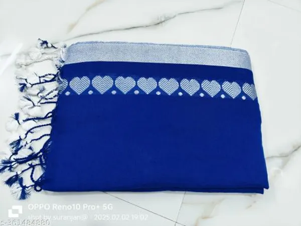 Blue_Khadi_Cotton_Saree_For_Women