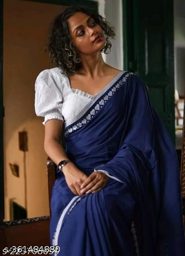 Blue_Khadi_Cotton_Saree_For_Women