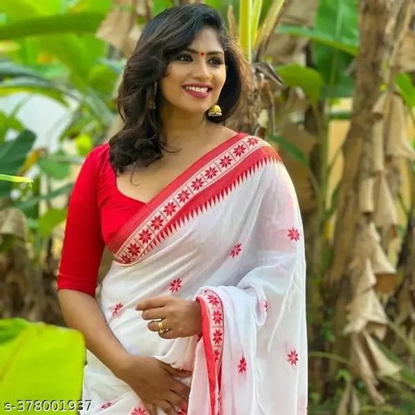 White_Khadi_Cotton_Tant_Saree_For_Women