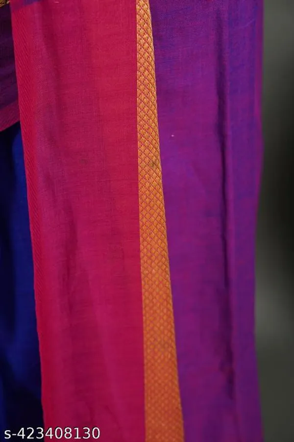 Blue_Khadi_Cotton_Handloom_Saree_For_Women