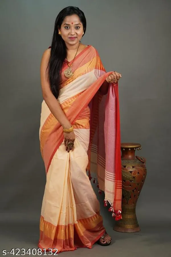 Off_White_Gold_Khadi_Cotton_Handloom_Saree_For_Women