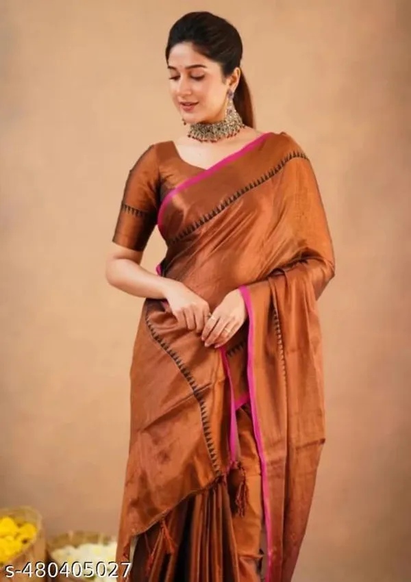 Gold_Khadi_Cotton_Saree_For_Women