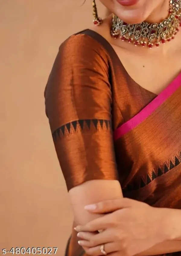 Gold_Khadi_Cotton_Saree_For_Women