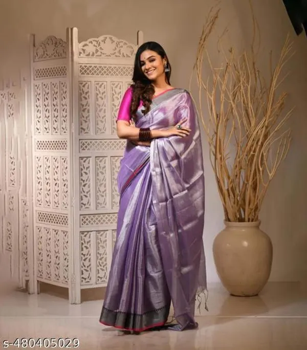 Purple_Khadi_Cotton_Saree_For_Women