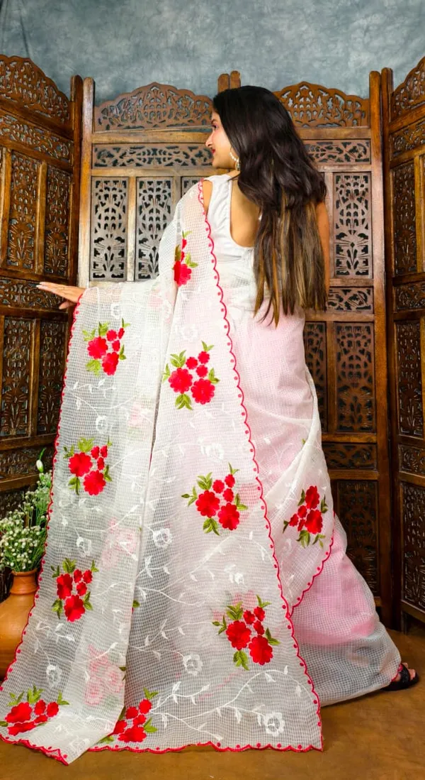White_Net_Floral_Embroidered_Saree_for_Women