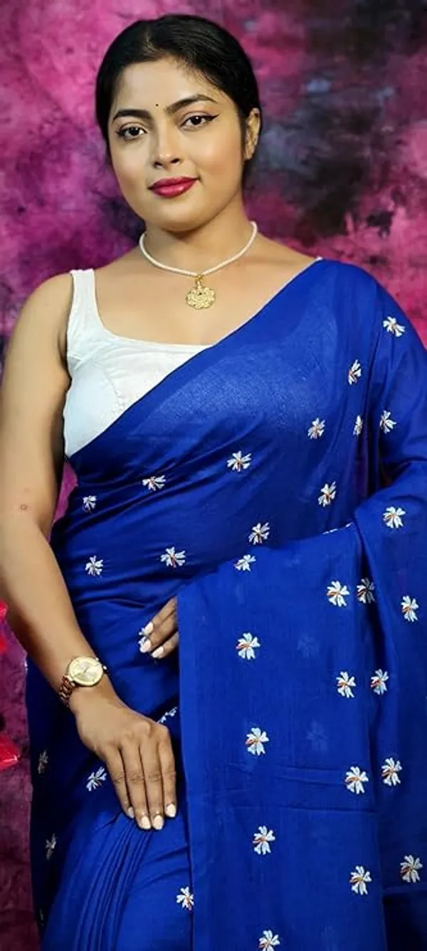 Blue_Embroidered_Silk_Saree_for_Women