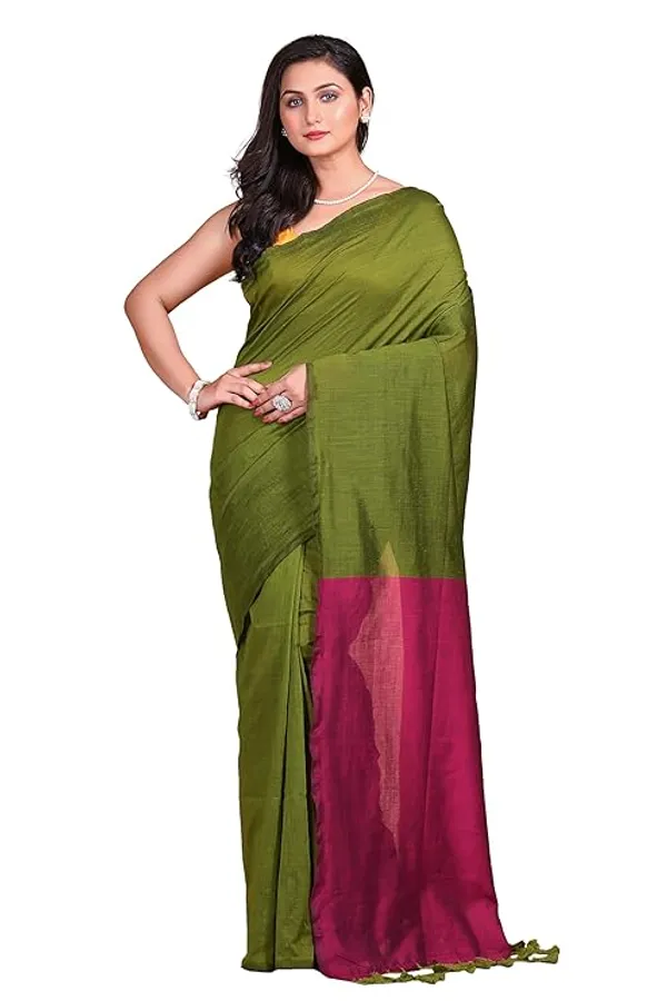 Blue_Silk_Saree_with_Green_Border_for_Women