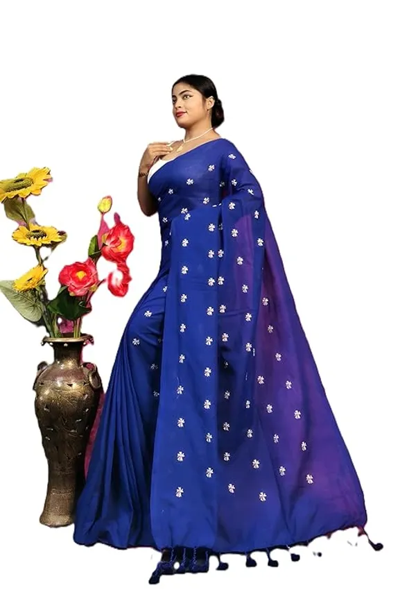 Blue_Embroidered_Silk_Saree_for_Women