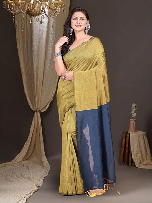 Blue_Silk_Saree_with_Green_Border_for_Women