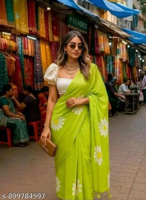 Green_Khadi_Cotton_Zari_Border_Printed_Saree_For_Women