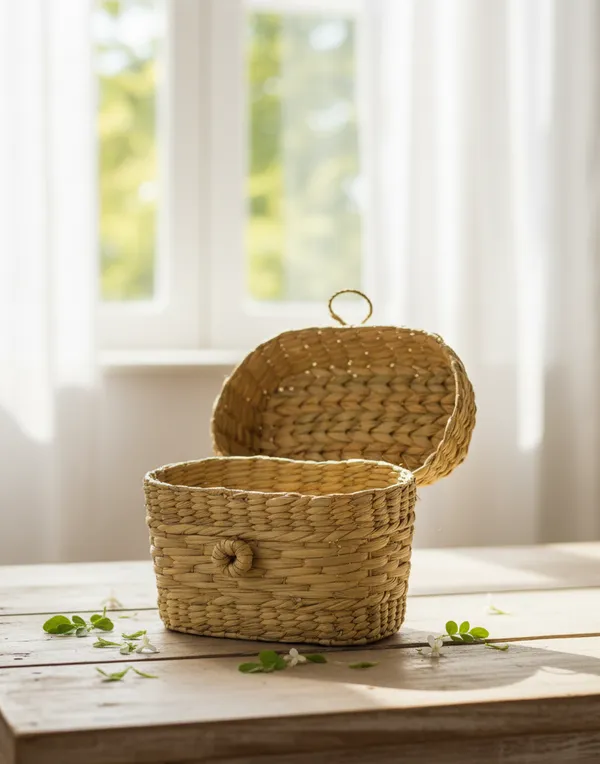 Kauna_Grass_Handwoven_Openlid_Oval_Storage_Box