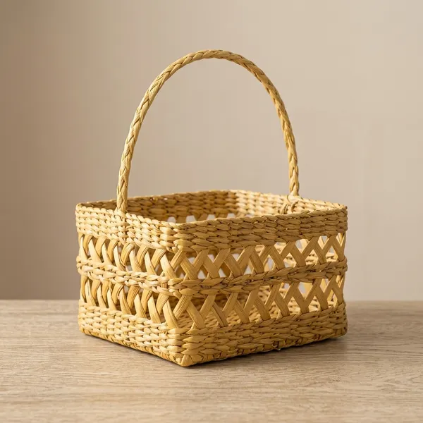 Kauna_Grass_Handwoven_Lattice_Square_Storage_Basket