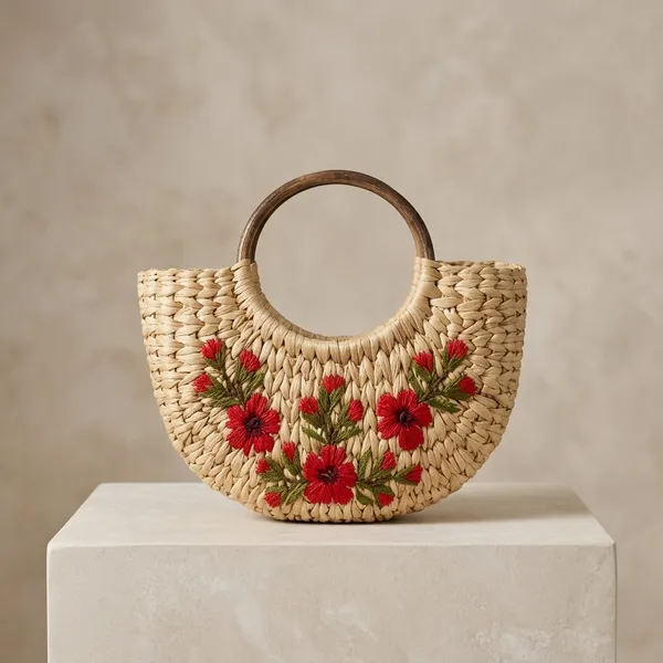 Beige_Red_Kauna_Grass_Floral_Embroidered_Cane_Handle_Handbag_For_Women