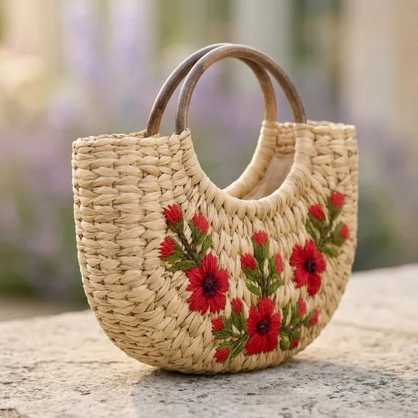 Beige_Red_Kauna_Grass_Floral_Embroidered_Cane_Handle_Handbag_For_Women