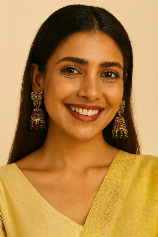 Golden_&_Multi_Butterfly_Jhumka_Earrings