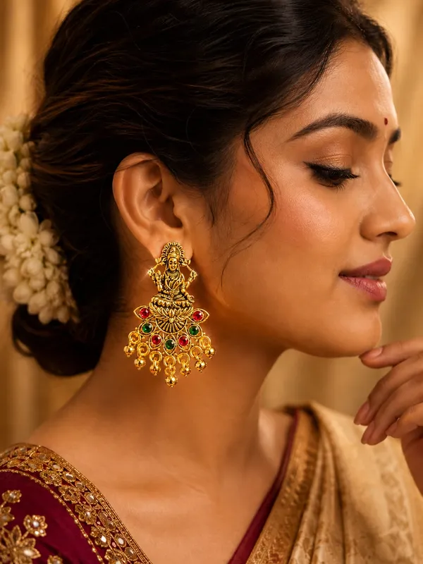 Lakshmi_Temple_Jhumka_Earrings