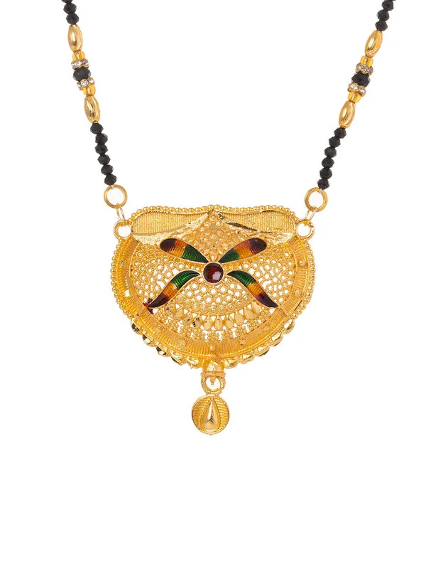 Black_&_Golden_Beads_pendant_Mangalsutra.