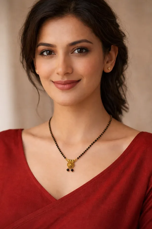 Elegant_single-chain_mangalsutra_with_black_beads_and_a_gold-toned_circular_pendant