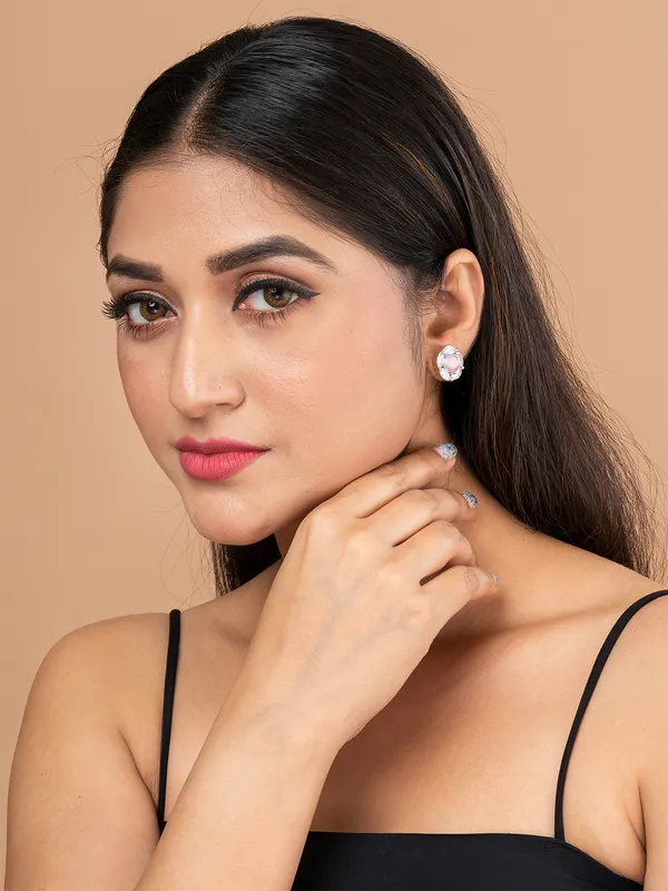Pink_&_White_Circular_Studs
