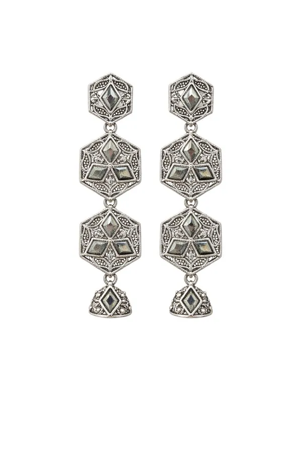 Silver_Tone_Geometric_Drop_Earrings