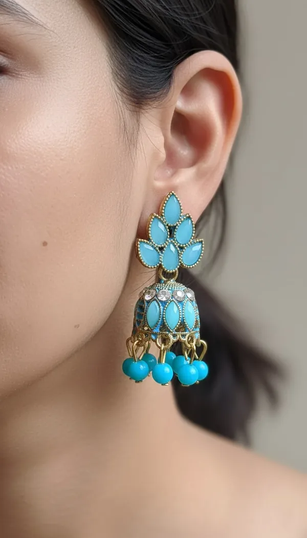 Sky_Blue_Stone_Jhumka_Earrings