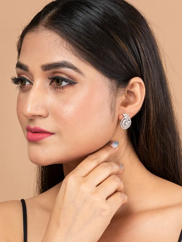 Silver_&_White_Circular_Studs