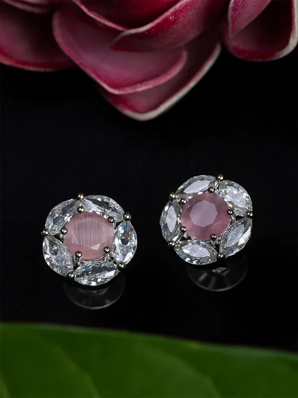 Pink_&_White_Circular_Studs